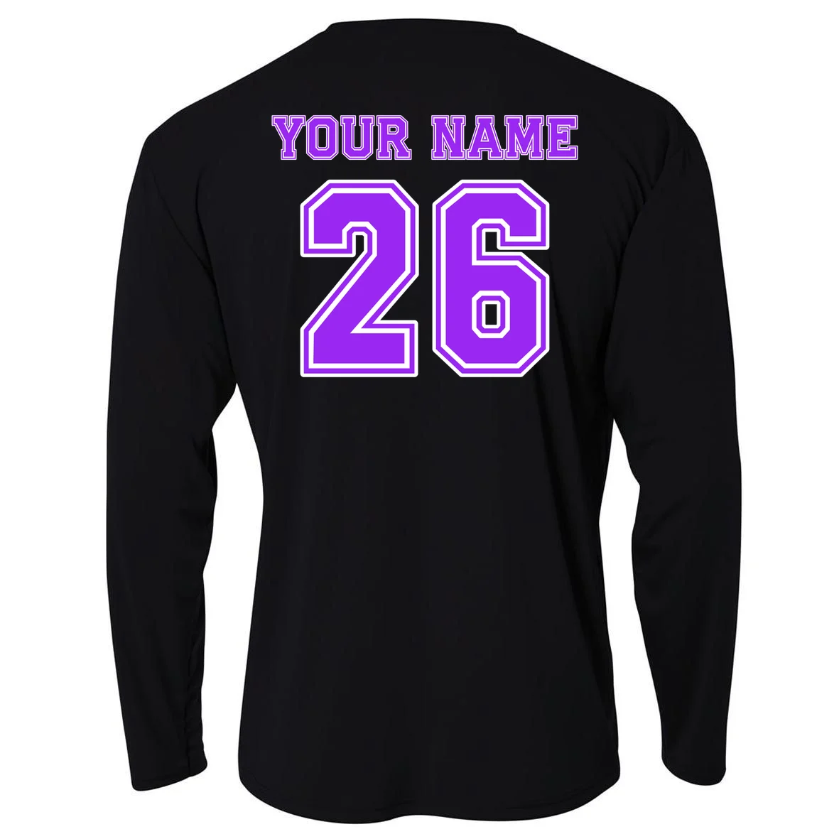 I Suck At Fantasy Football Personalized Performance Long Sleeve Shirt - Back