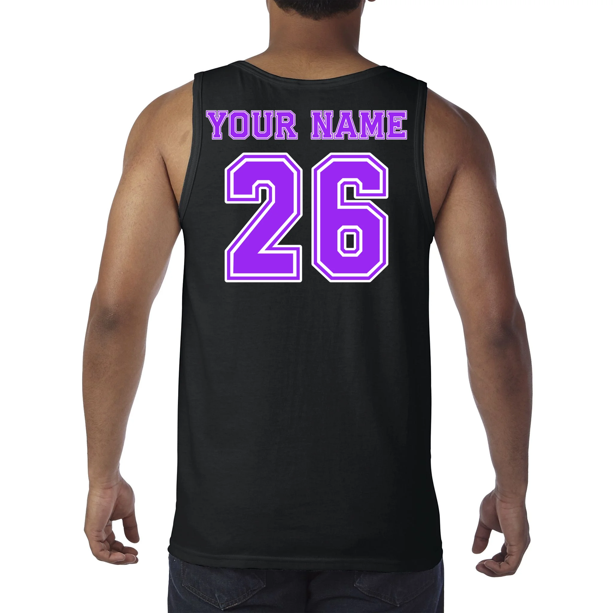 I Suck At Fantasy Football Personalized Tank Top - Back