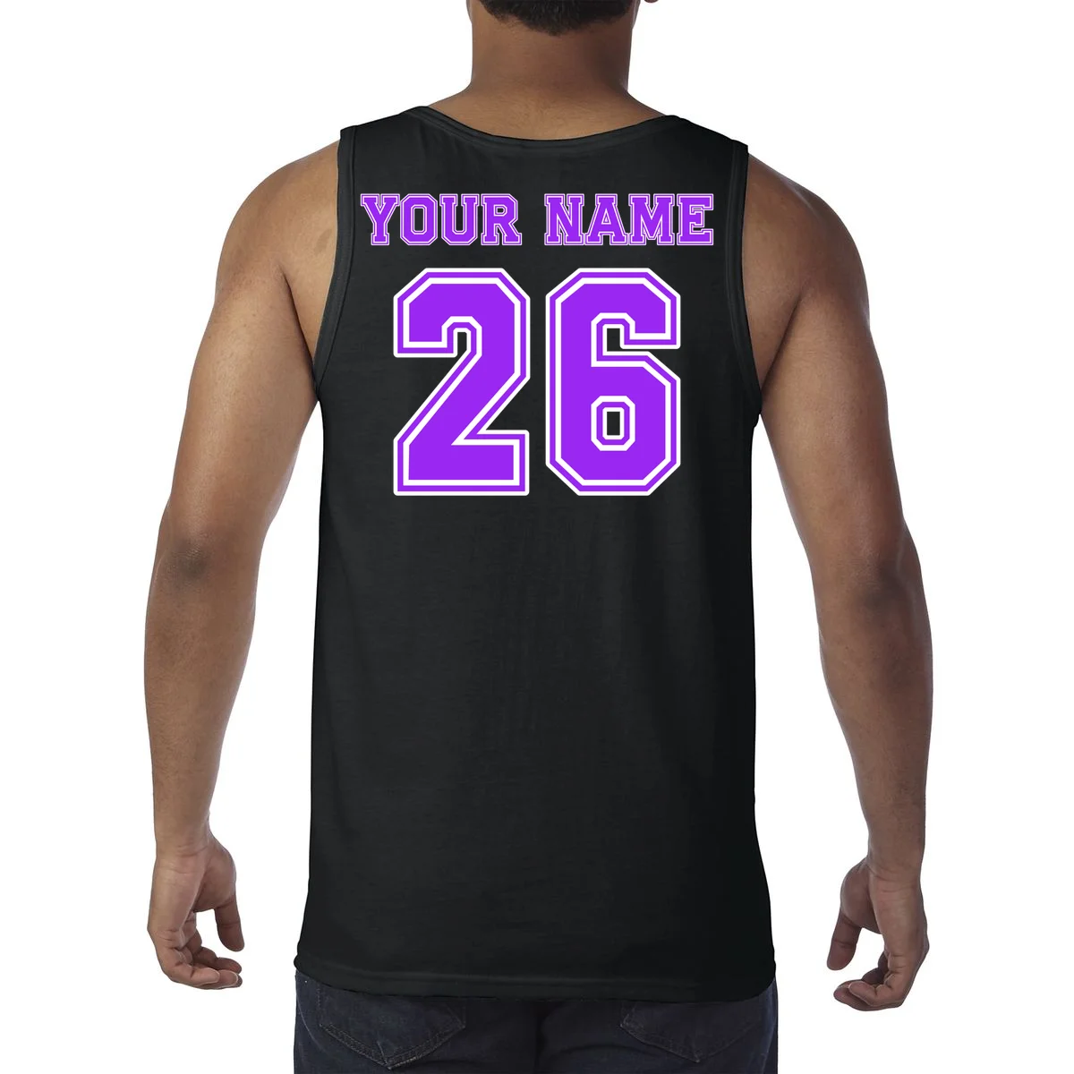I Suck At Fantasy Football Personalized Tank Top - Back