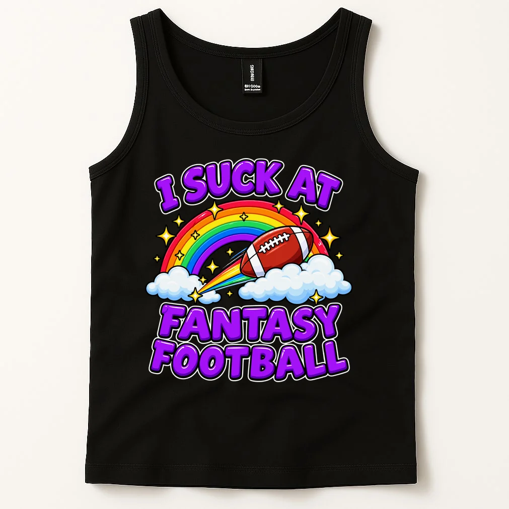 I Suck At Fantasy Football Personalized Tank Top - Front 1