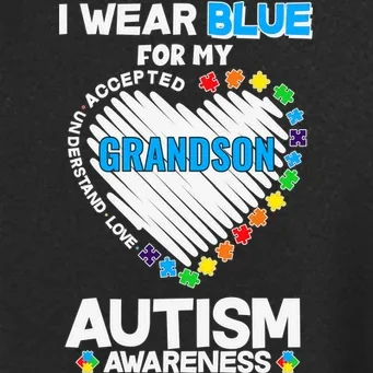 I Wear Blue For Custom Persoanlized Text Autism Awareness Women's Soft Jacket - Front - Close-up