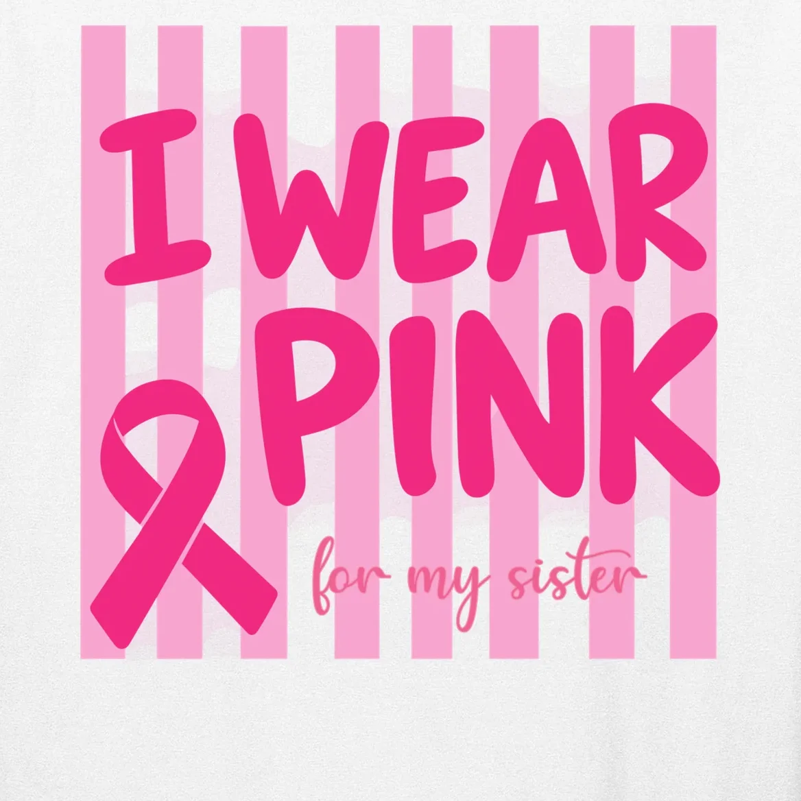 I Wear Pink Breast Cancer Awareness Personalized Relationship Custom Gift - Pink Ribbon Custom Relationship Gift Men's Long Sleeve Shirt - Front - Close-up