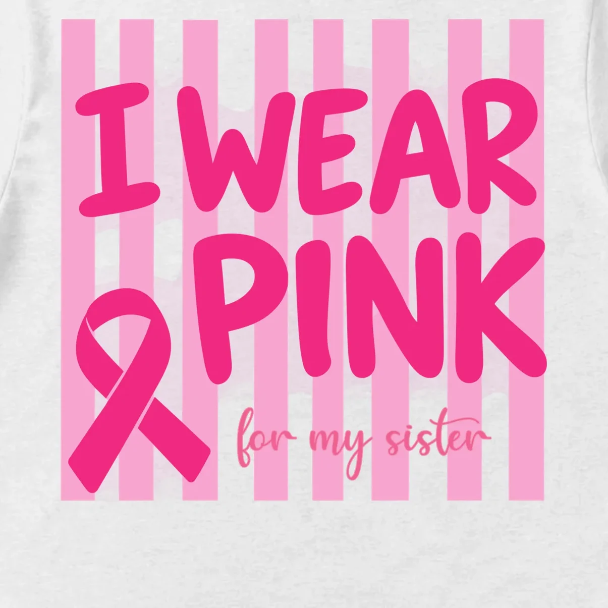 I Wear Pink Breast Cancer Awareness Personalized Relationship Custom Gift - Pink Ribbon Custom Relationship Gift Men's T-Shirt - Front - Close-up