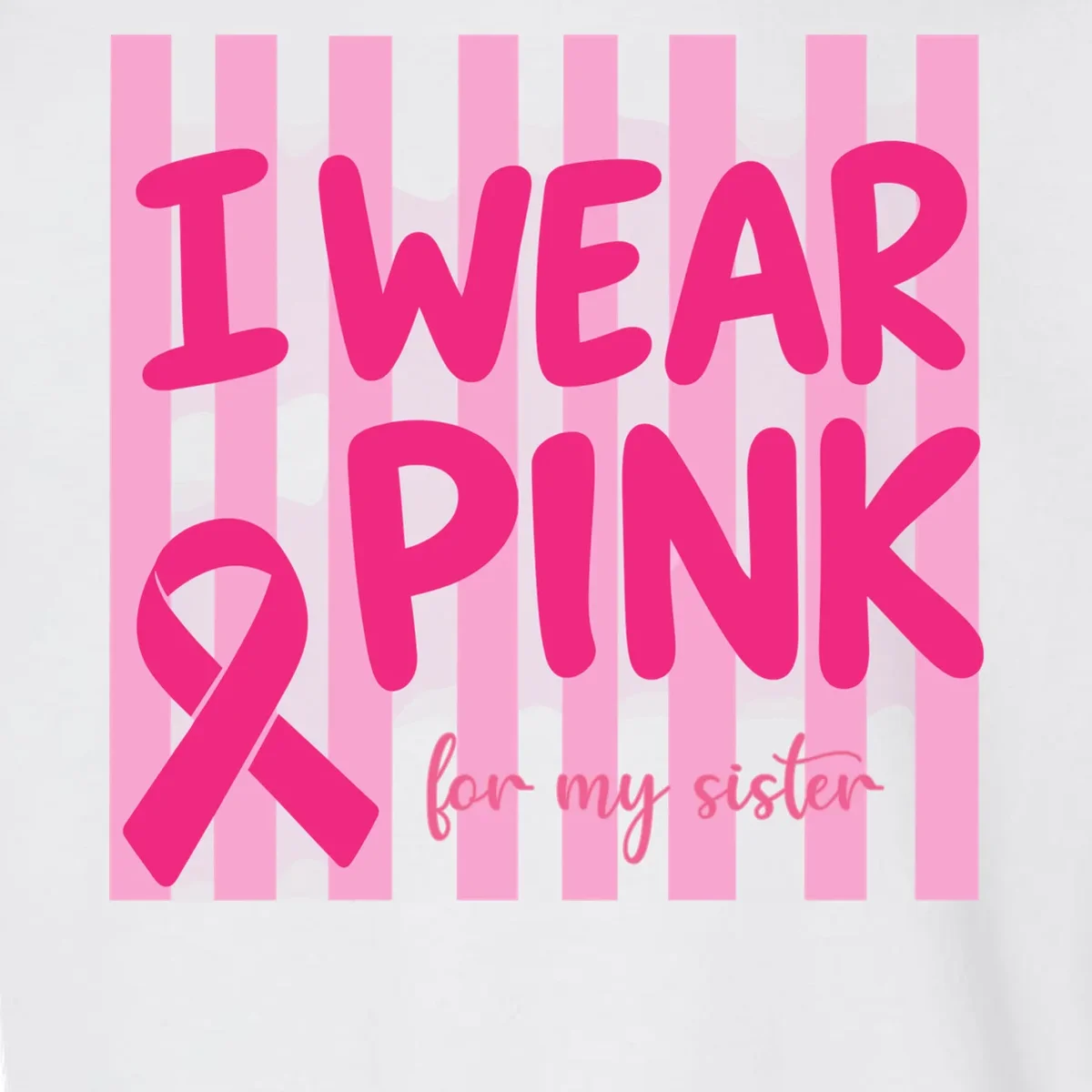 I Wear Pink Breast Cancer Awareness Personalized Relationship Custom Gift - Pink Ribbon Custom Relationship Gift Toddler Sweatshirt - Front - Close-up
