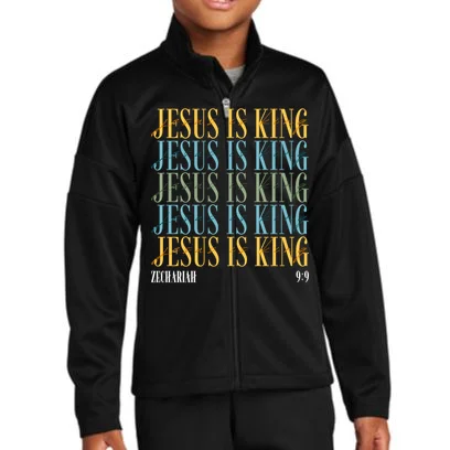 Jesus Is King Custom Bible Verse Kids Jacket Front