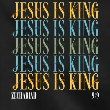 Jesus Is King Custom Bible Verse Kids Jacket - Front - Close-up