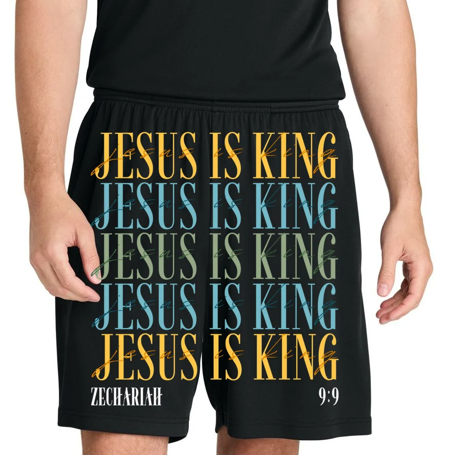 Jesus Is King Custom Bible Verse Men's Shorts - Front 1