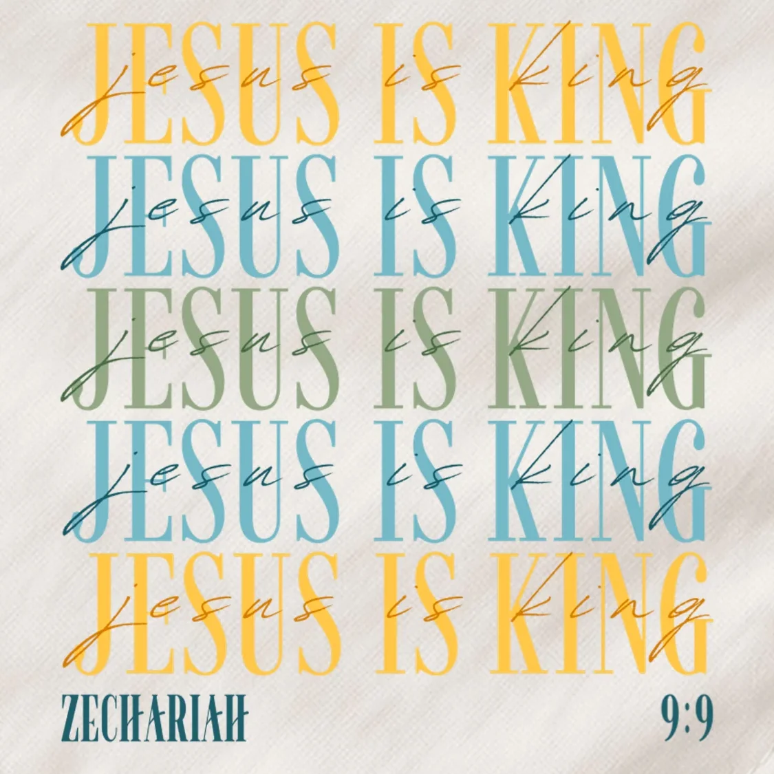 Jesus Is King Custom Bible Verse Dog Bandana - Front - Close-up