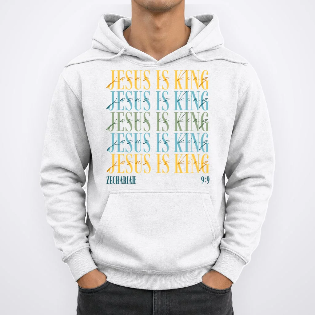 Jesus Is King Custom Bible Verse Hoodie - Front 1