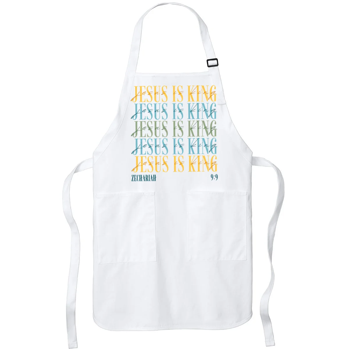 Jesus Is King Custom Bible Verse Apron - Front