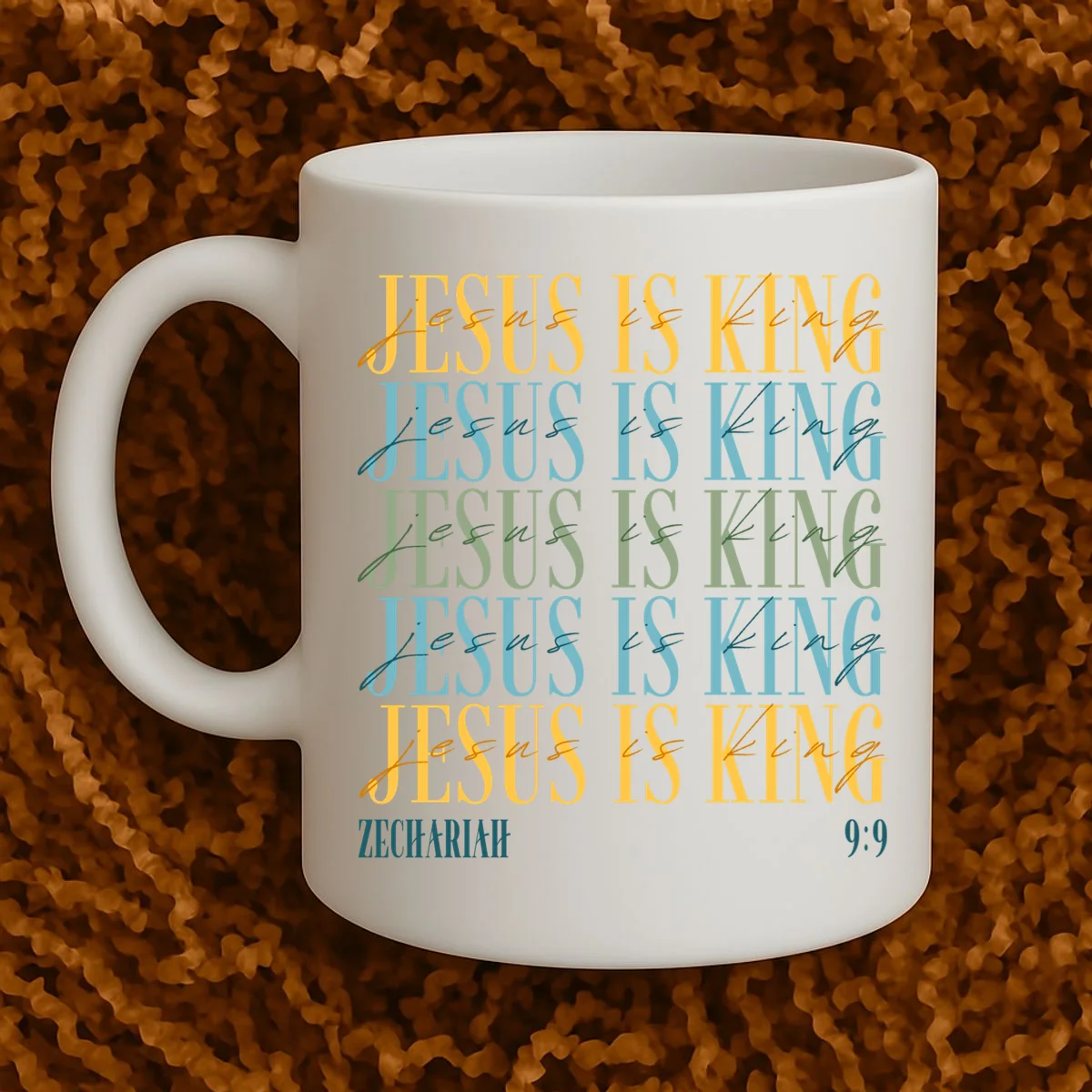 Jesus Is King Custom Bible Verse Mug - Front 1