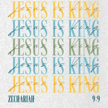 Jesus Is King Custom Bible Verse Women's Polo - Front - Close-up