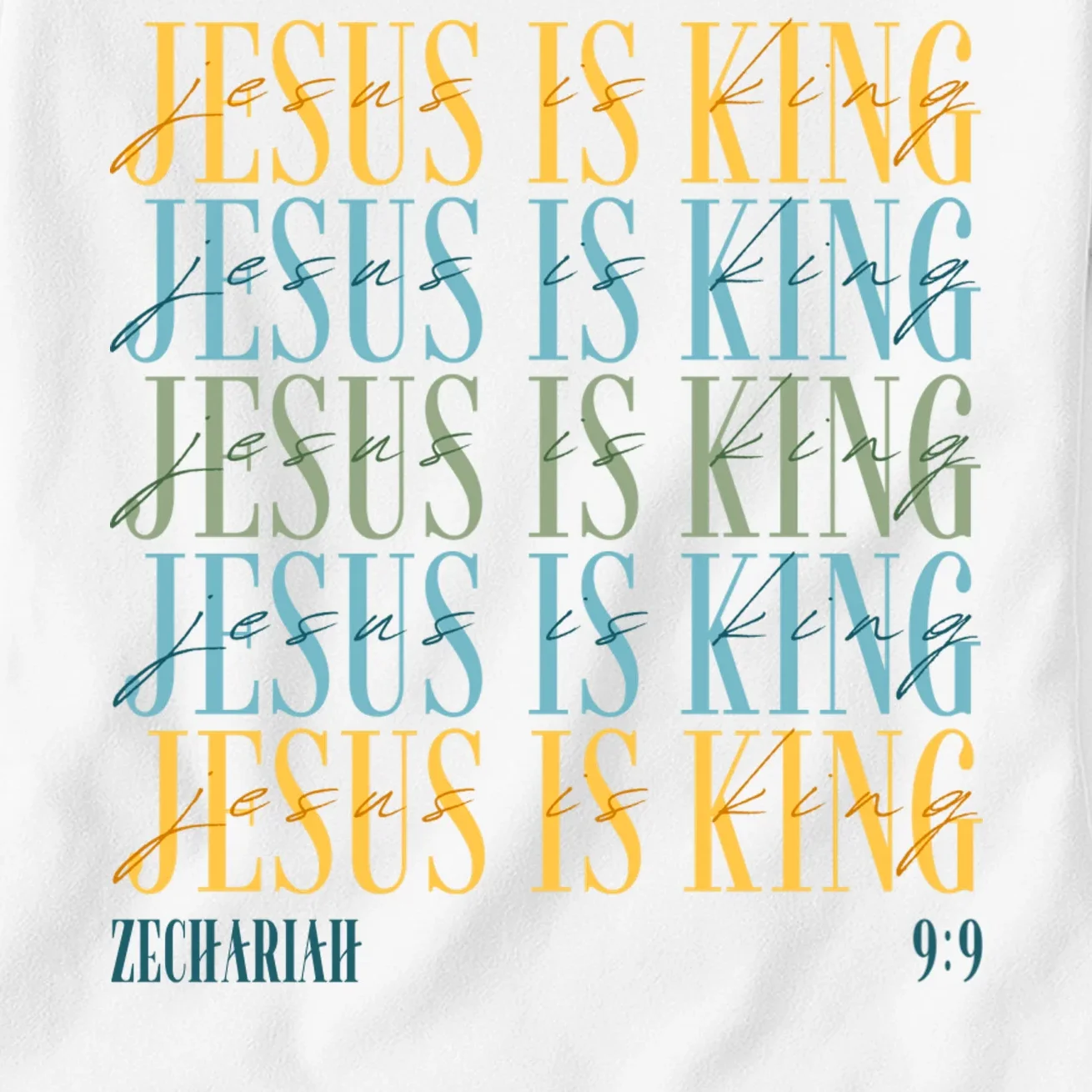 Jesus Is King Custom Bible Verse Women's T-Shirt - Front - Close-up