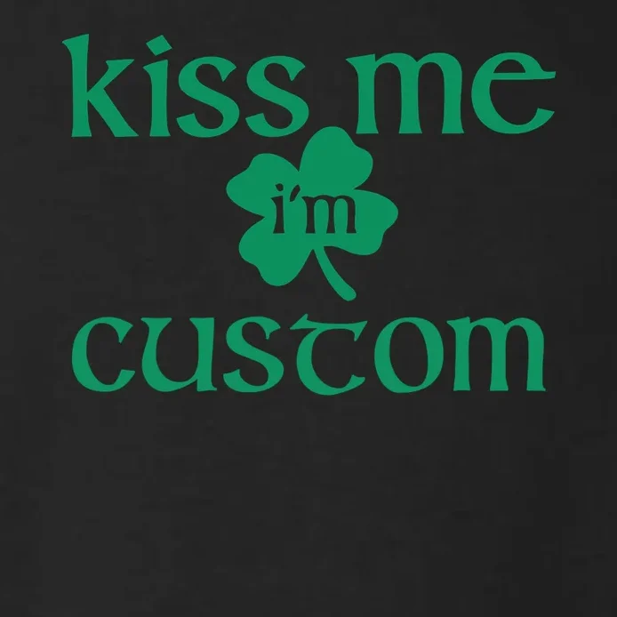Kiss Me I'm Irish Custom Text St. Patrick's Day Toddler Hoodie - Front - Close-up