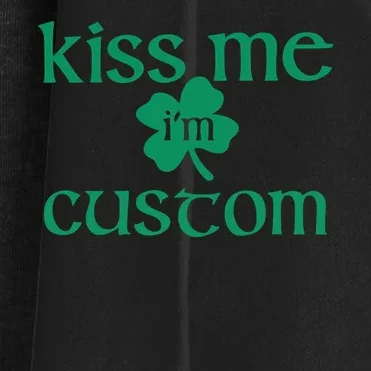 Kiss Me I'm Irish Custom Text St. Patrick's Day Women's Cardigan - Front - Close-up