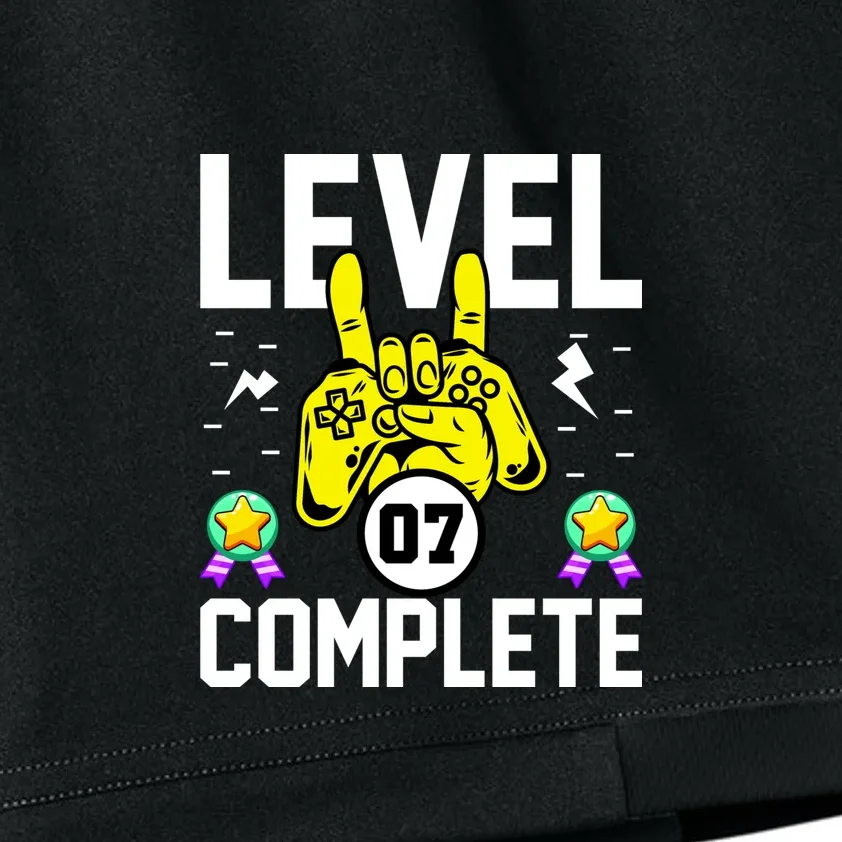 LEVEL COMPLETE Custom Birthday Gamer Personalized Birthday Kids Shorts - Front - Close-up