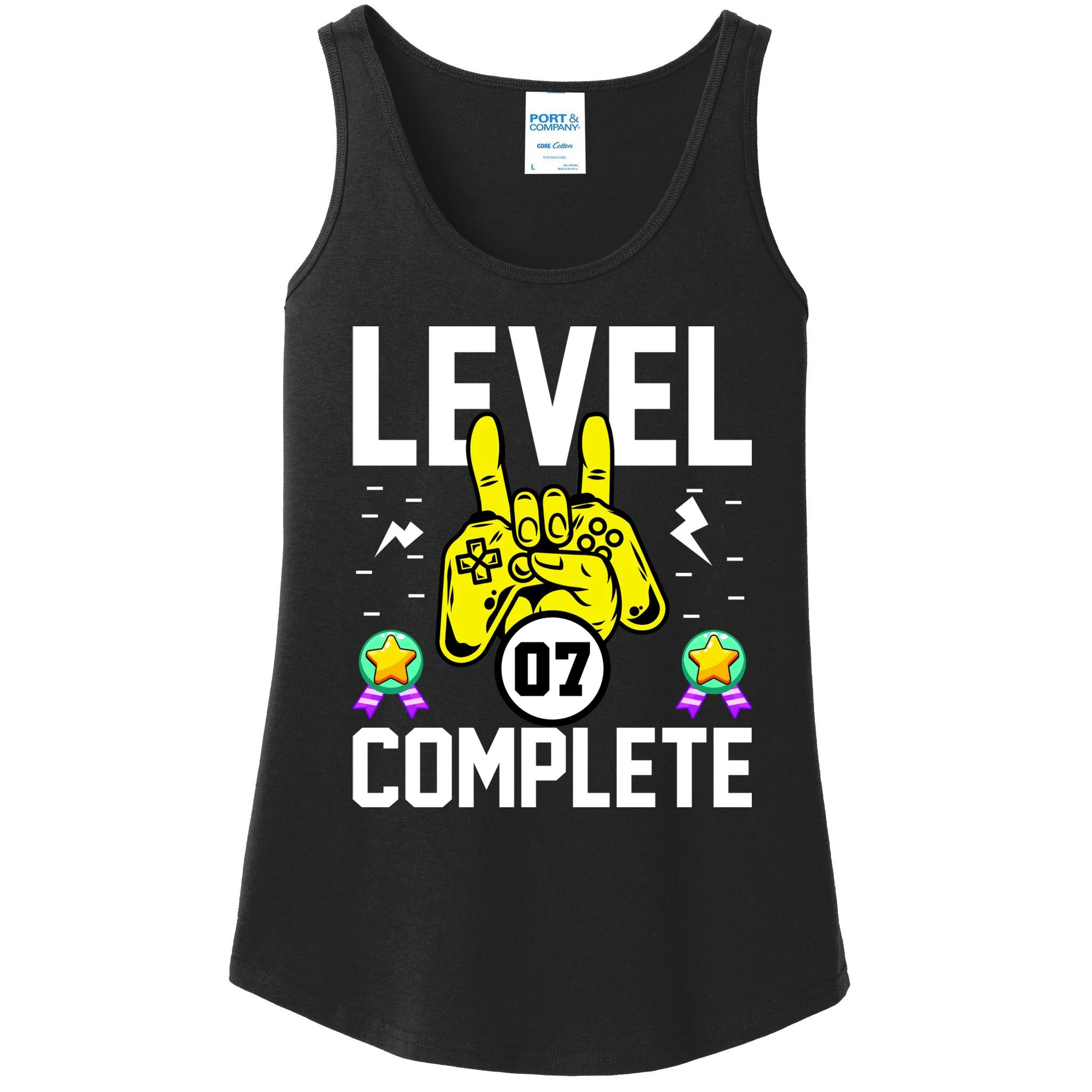 LEVEL COMPLETE Custom Birthday Gamer Personalized Birthday Women's Tank Top - Front