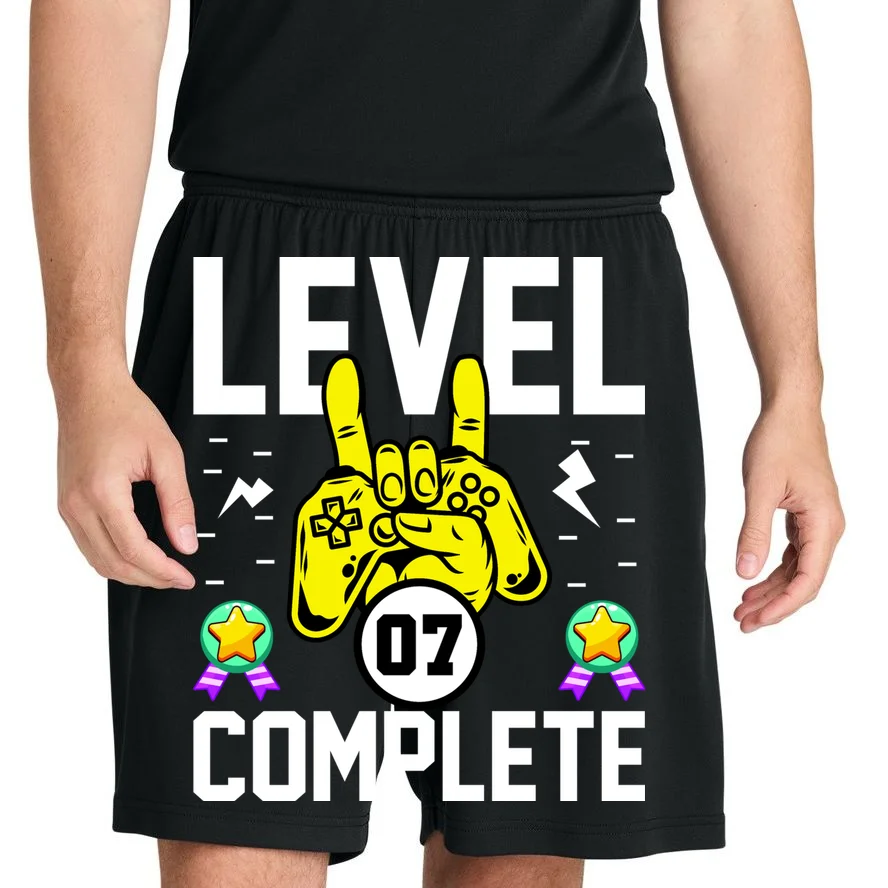 LEVEL COMPLETE Custom Birthday Gamer Personalized Birthday Men's Shorts - Front 1