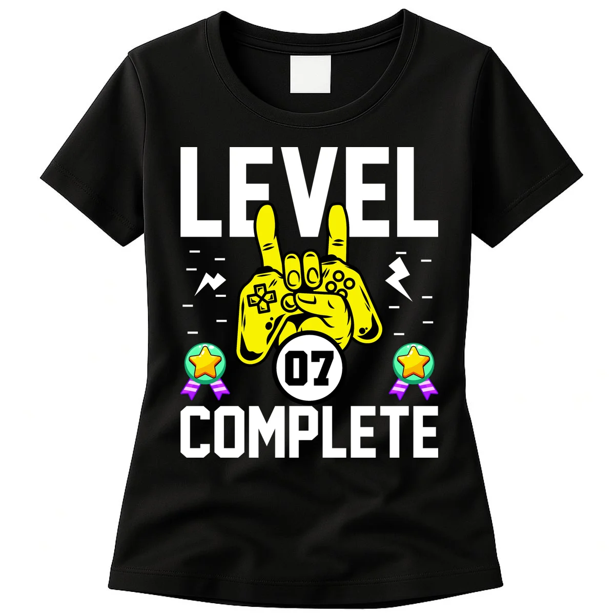 LEVEL COMPLETE Custom Birthday Gamer Personalized Birthday Women's T-Shirt - Front