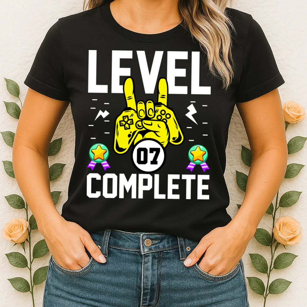 LEVEL COMPLETE Custom Birthday Gamer Personalized Birthday Women's T-Shirt - Front 1