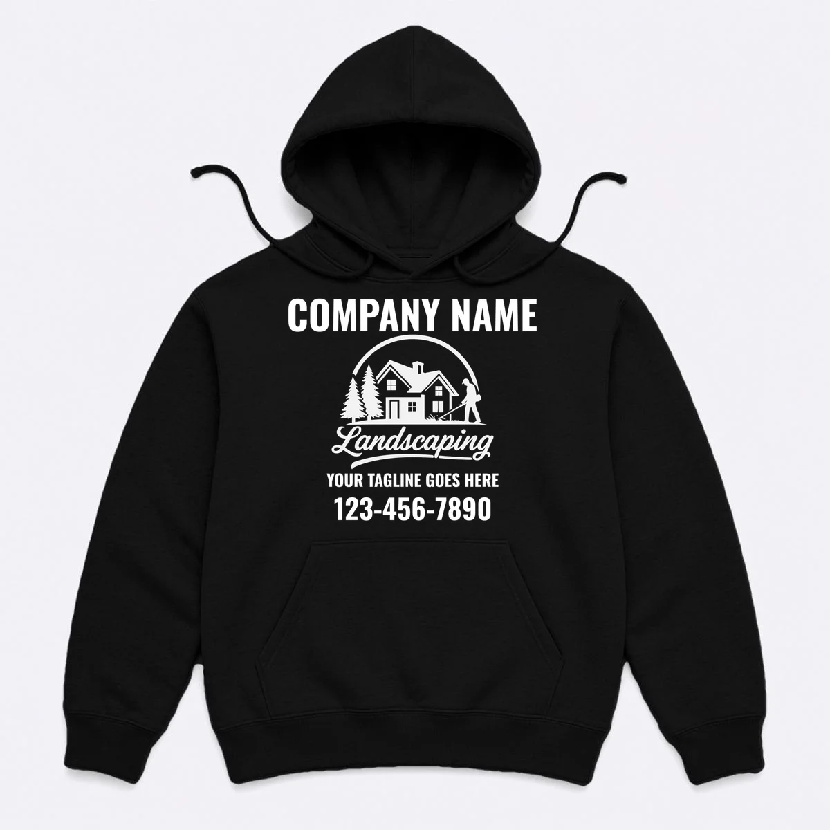 Landscaping Custom Landscaping Shirt for Lawncare Pros Hoodie - Front