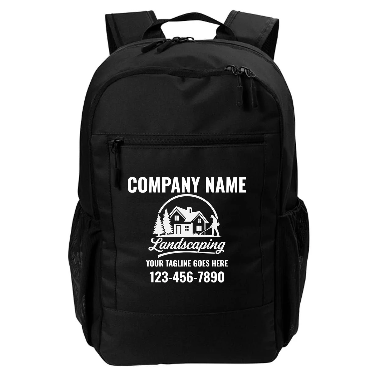 Landscaping Custom Landscaping Shirt for Lawncare Pros Backpack - Front