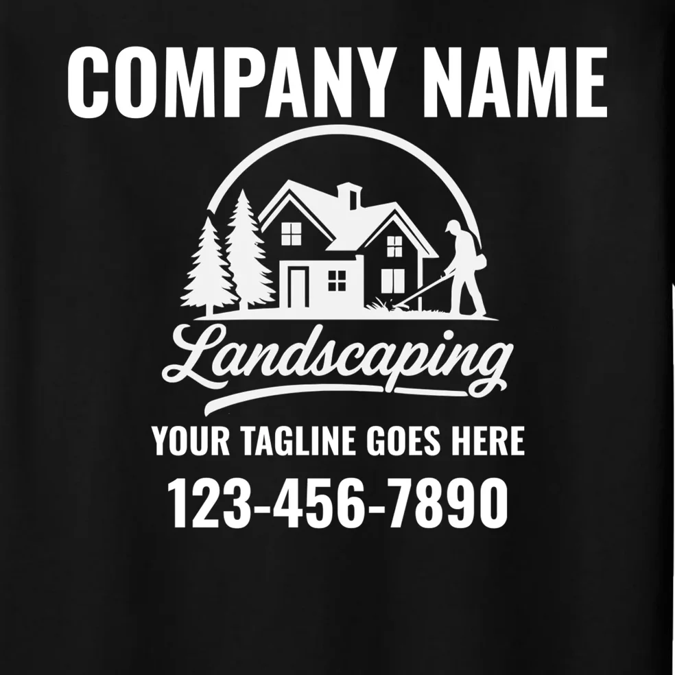 Landscaping Custom Landscaping Shirt for Lawncare Pros Men's Pajamas - Front - Close-up