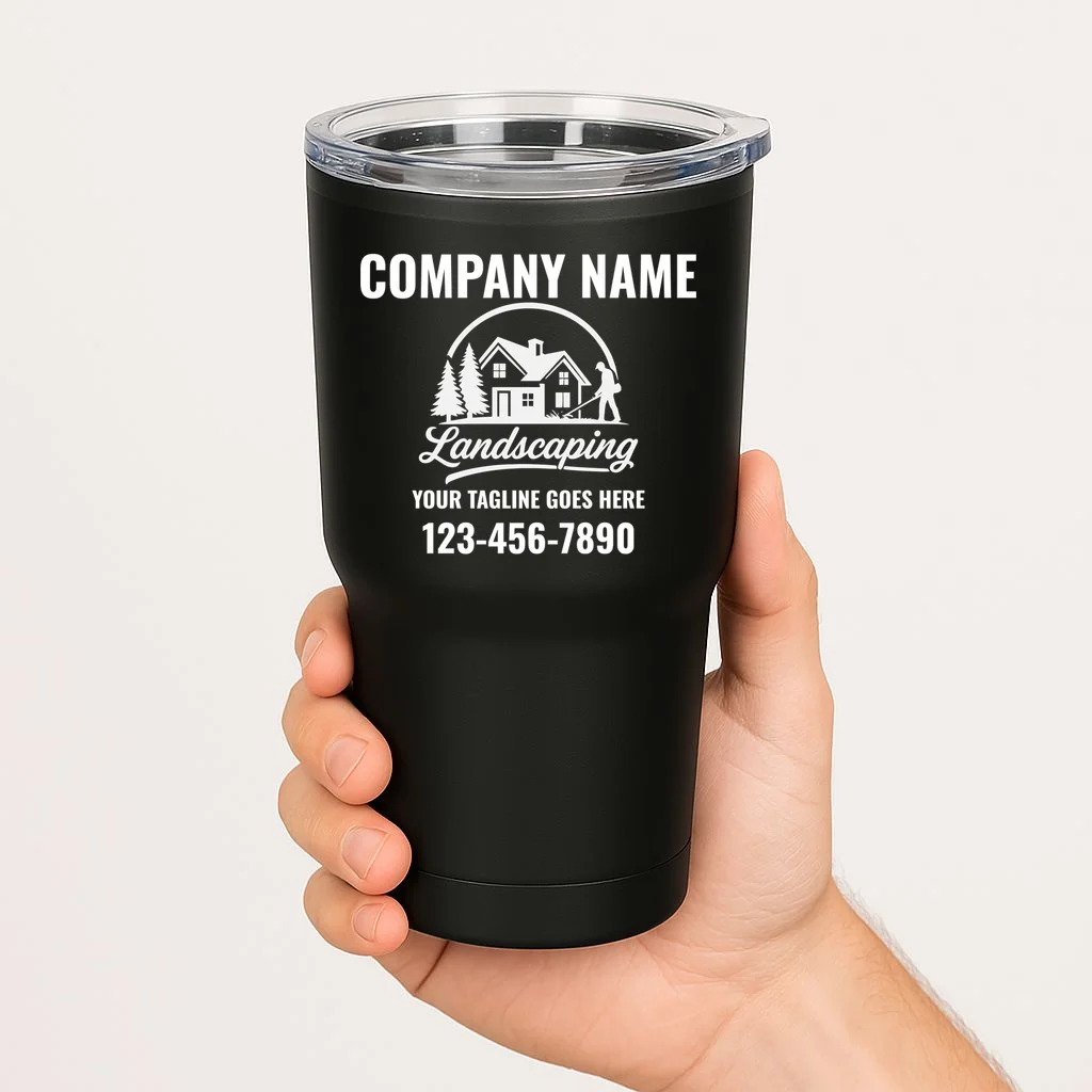 Landscaping Custom Landscaping Shirt for Lawncare Pros 20oz Tumbler - Front 1