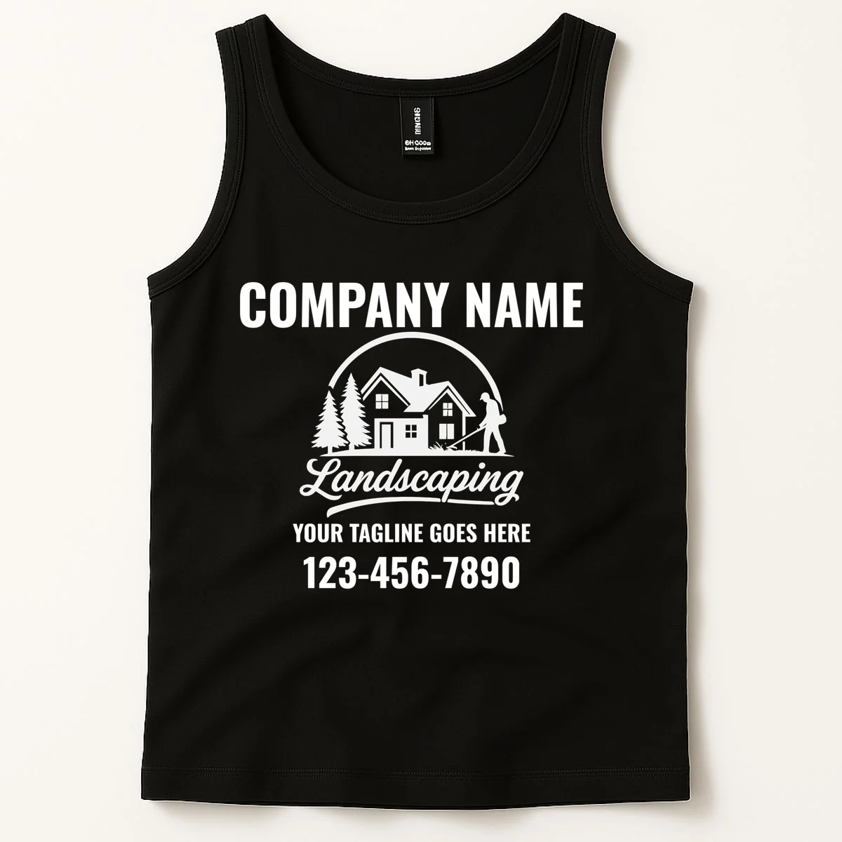 Landscaping Custom Landscaping Shirt for Lawncare Pros Tank Top - Front 1