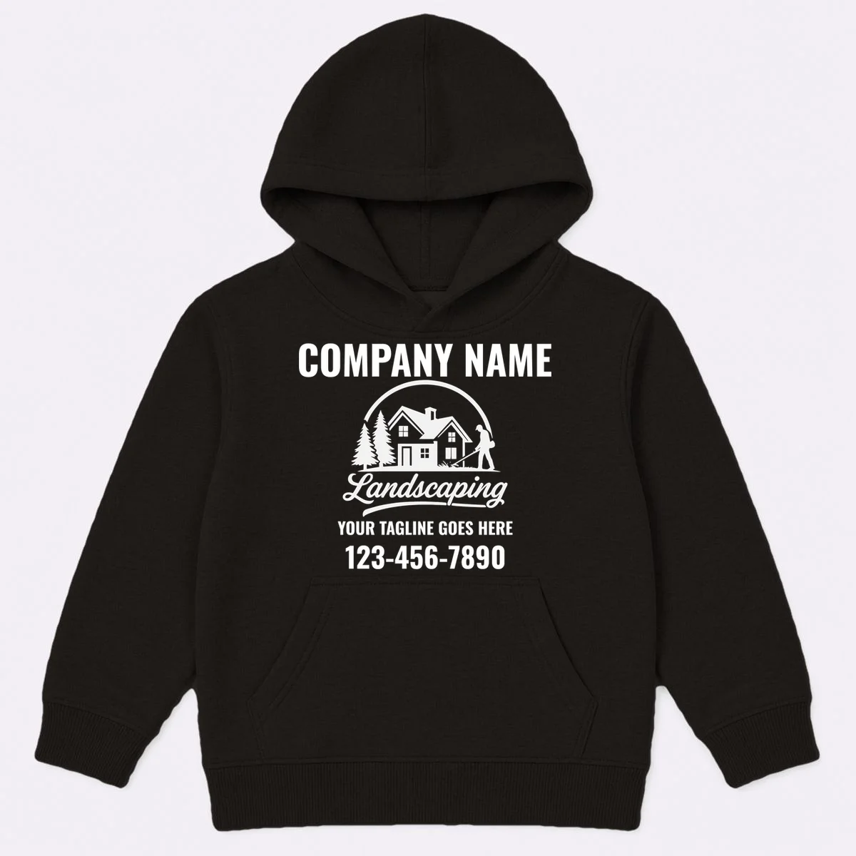 Landscaping Custom Landscaping Shirt for Lawncare Pros Kids Hoodie - Front