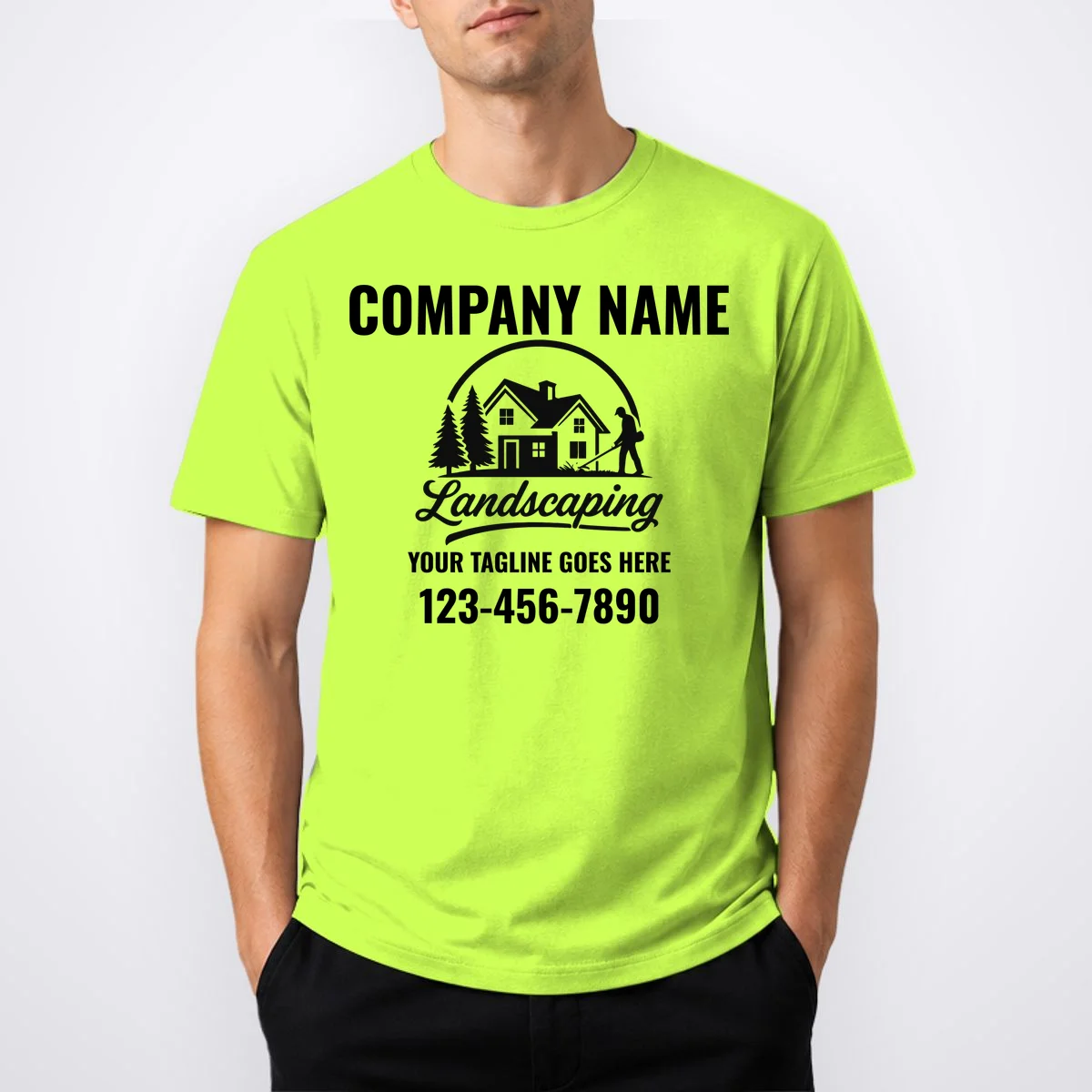 Landscaping Custom Landscaping Shirt for Lawncare Pros T-Shirt - Front 1