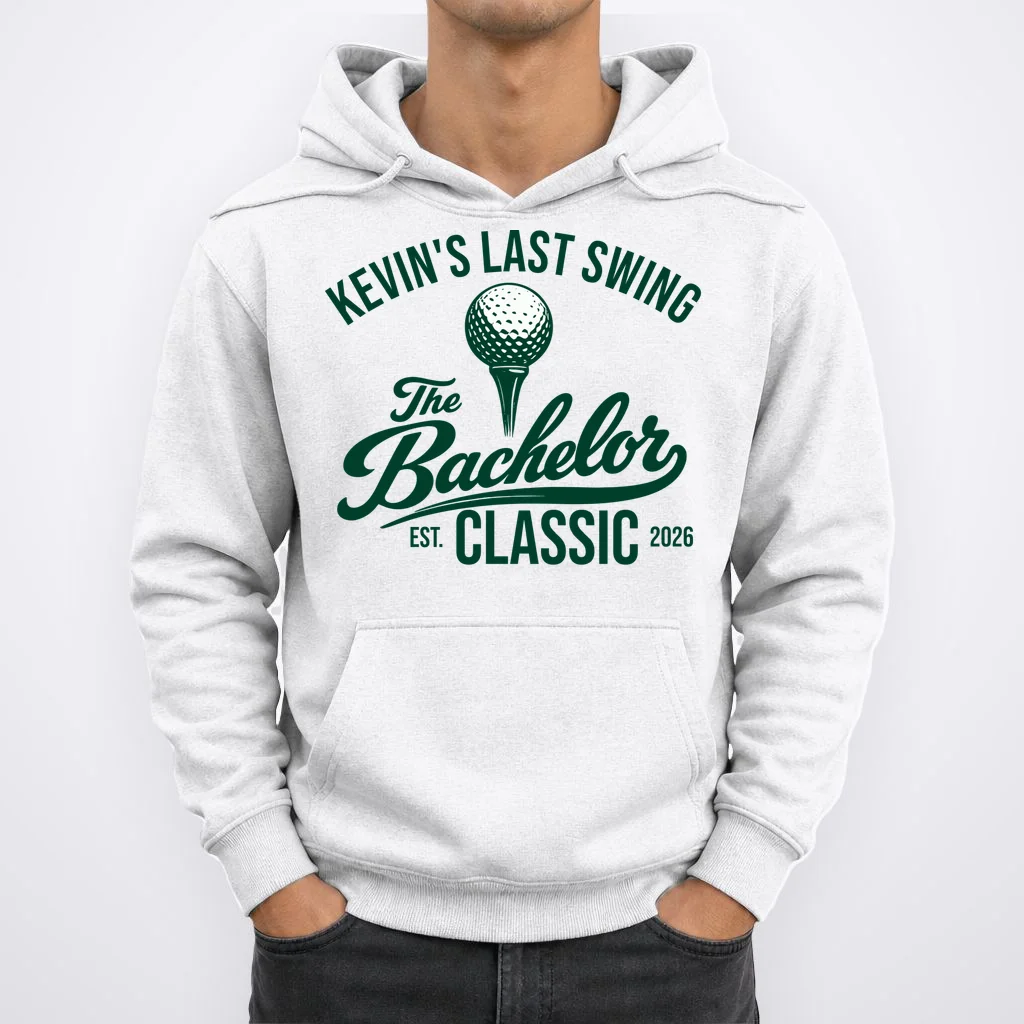 The Bachelor Classic Funny Custom Bachelor Party Golf Hoodie - Front 1