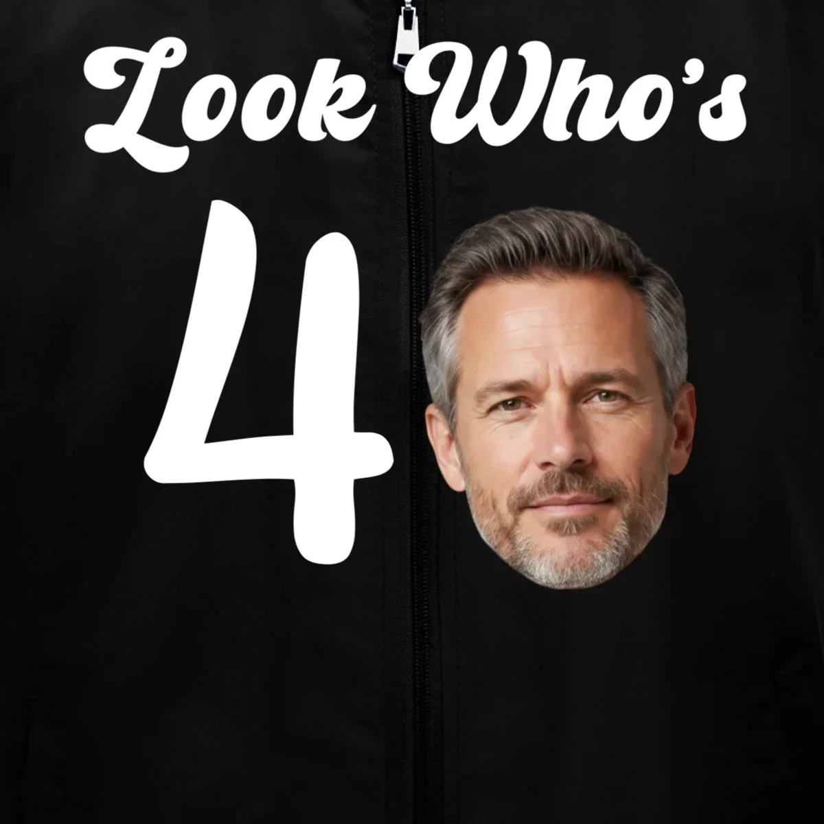 Look Who's Funny Custom Face Birthday Men's Vest - Front - Close-up
