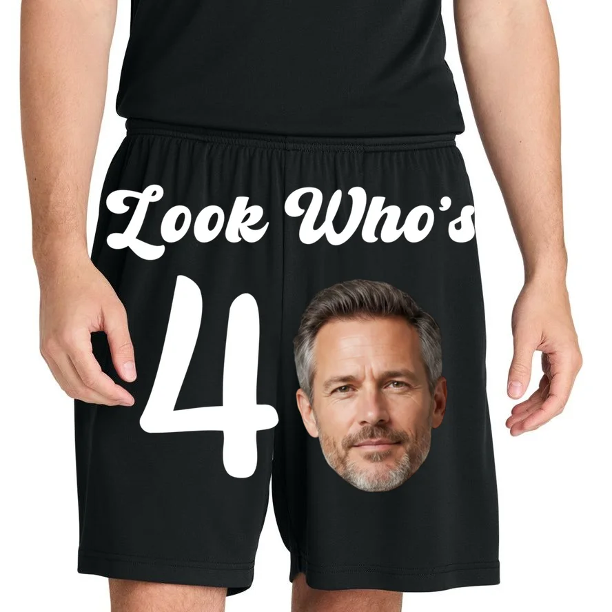 Look Who's Funny Custom Face Birthday Men's Shorts - Front 1