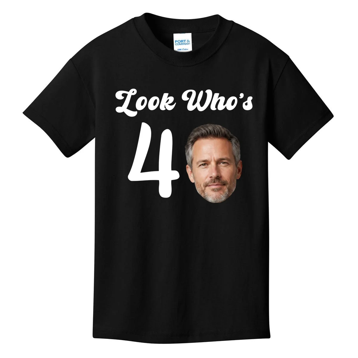 Look Who's Funny Custom Face Birthday Kids T-Shirt - Front