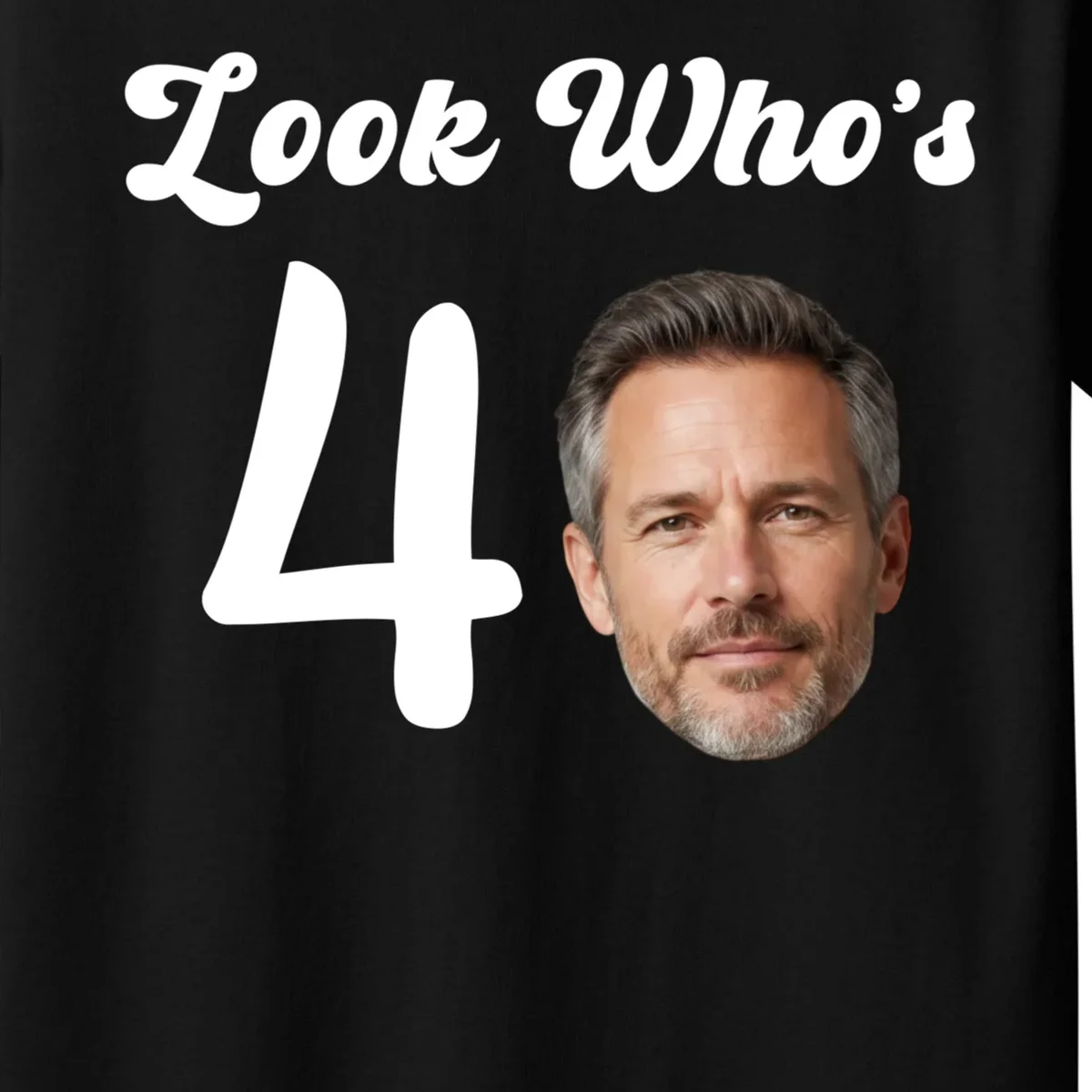 Look Who's Funny Custom Face Birthday Kids T-Shirt - Front - Close-up