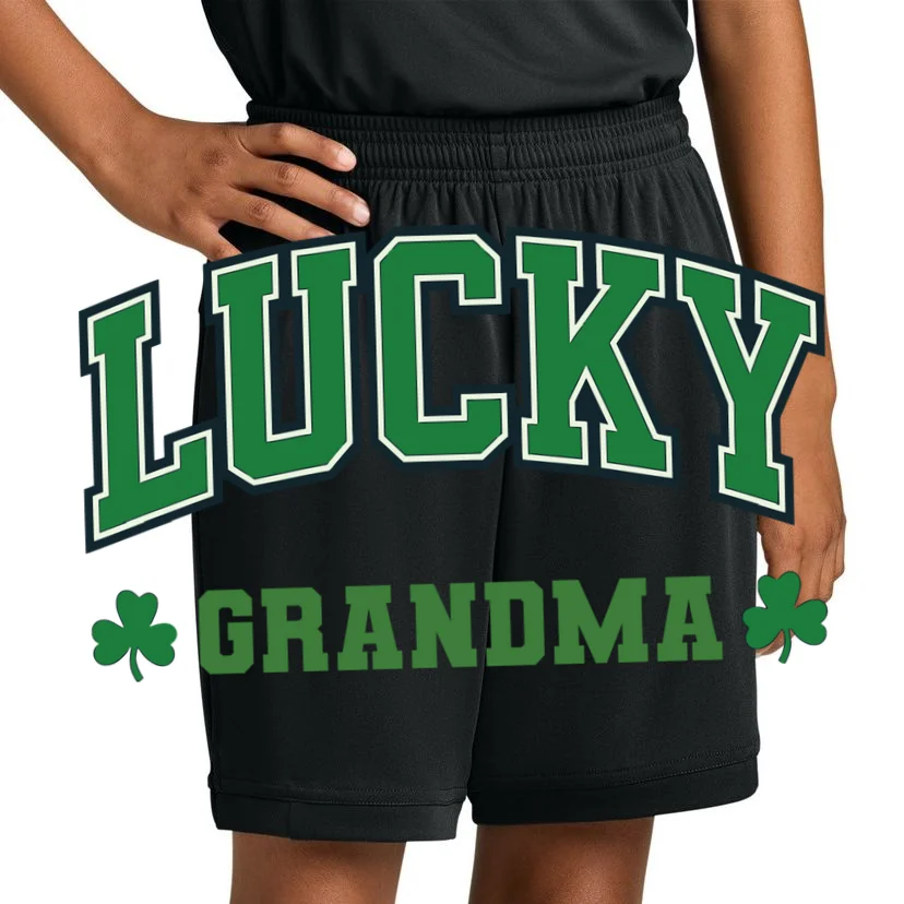 Lucky Name Custom St Patricks Day Kids Shorts - Front 1