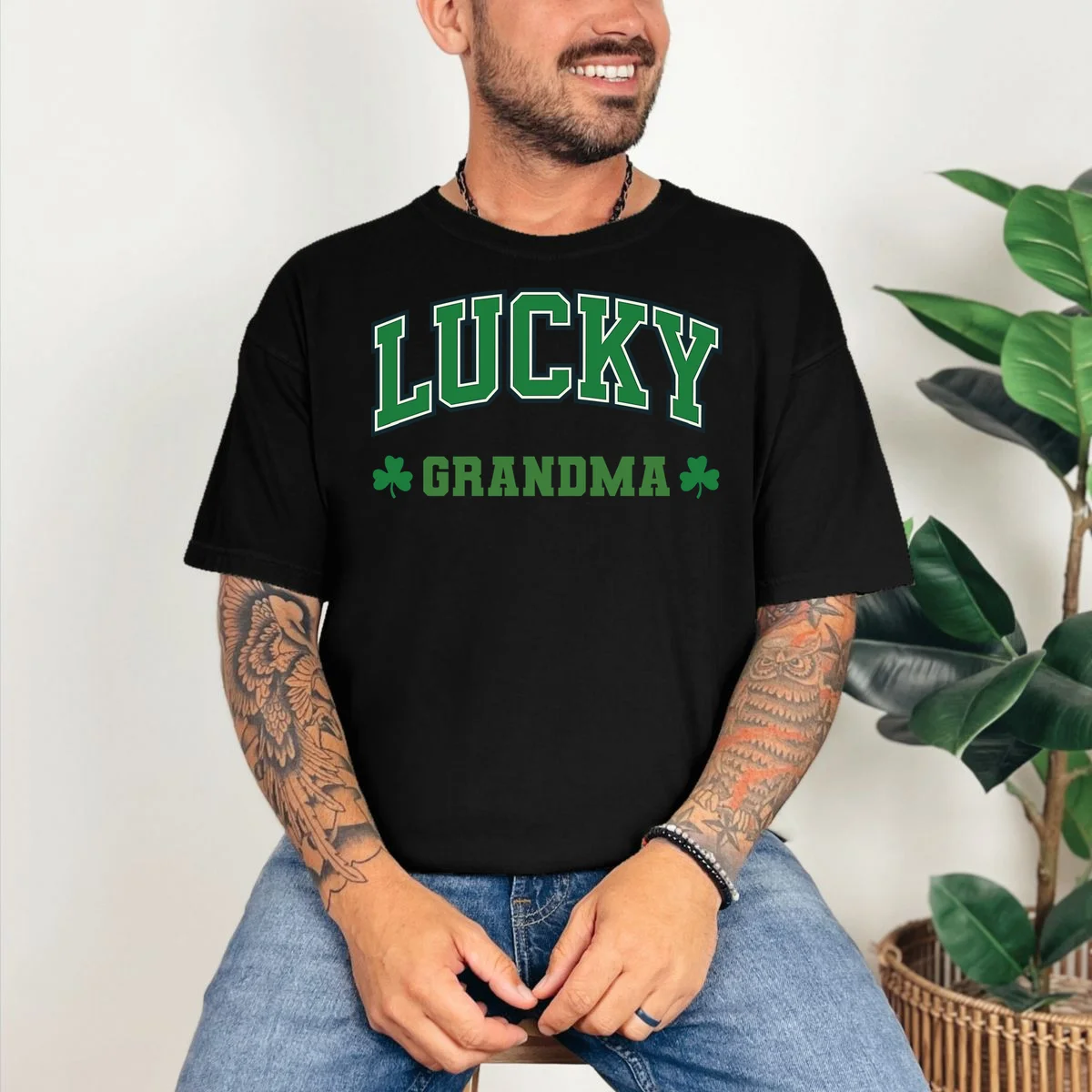Lucky Name Custom St Patricks Day T-Shirt - Front 2