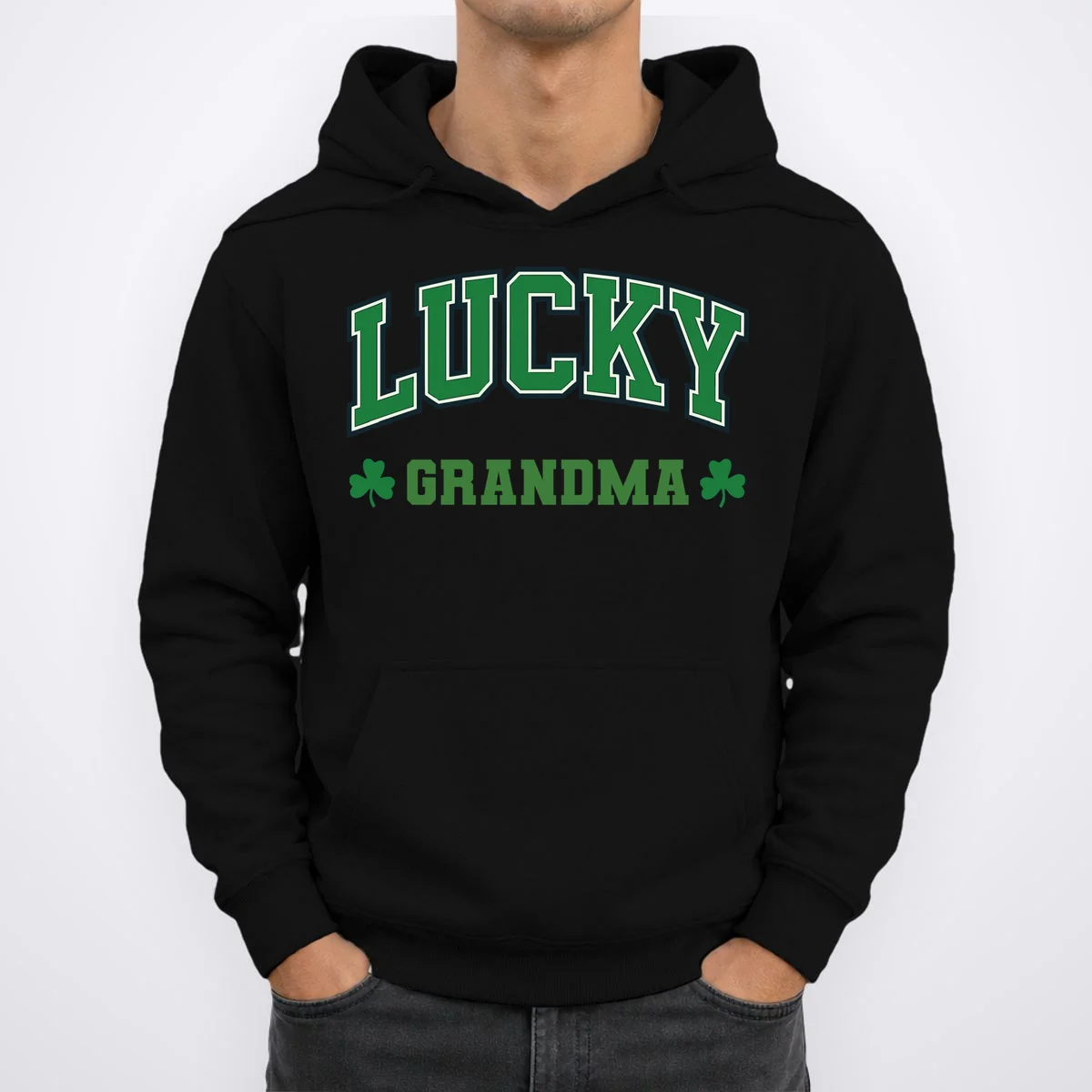Lucky Name Custom St Patricks Day Hoodie - Front 1