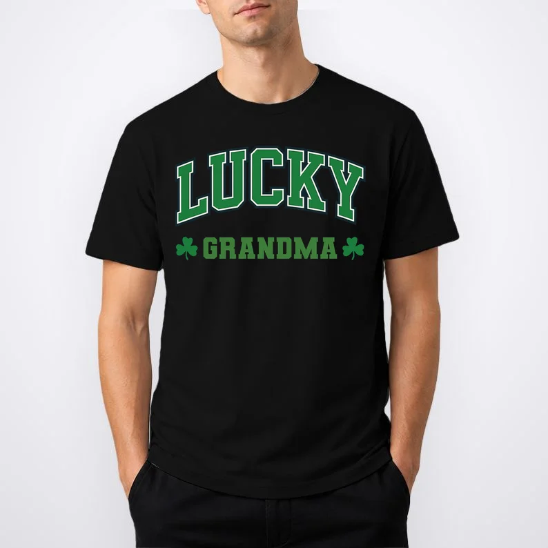 Lucky Name Custom St Patricks Day T-Shirt - Front 1