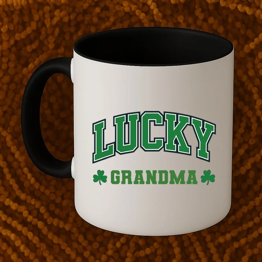 Lucky Name Custom St Patricks Day Coffee Mug - Front 1