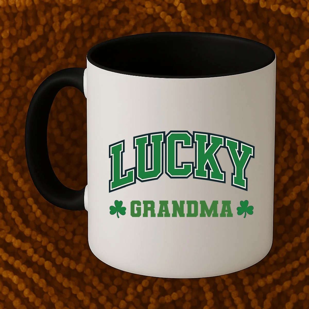 Lucky Name Custom St Patricks Day Coffee Mug - Front 1