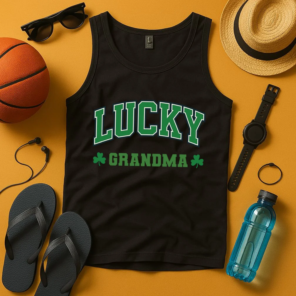 Lucky Name Custom St Patricks Day Tank Top - Front 3