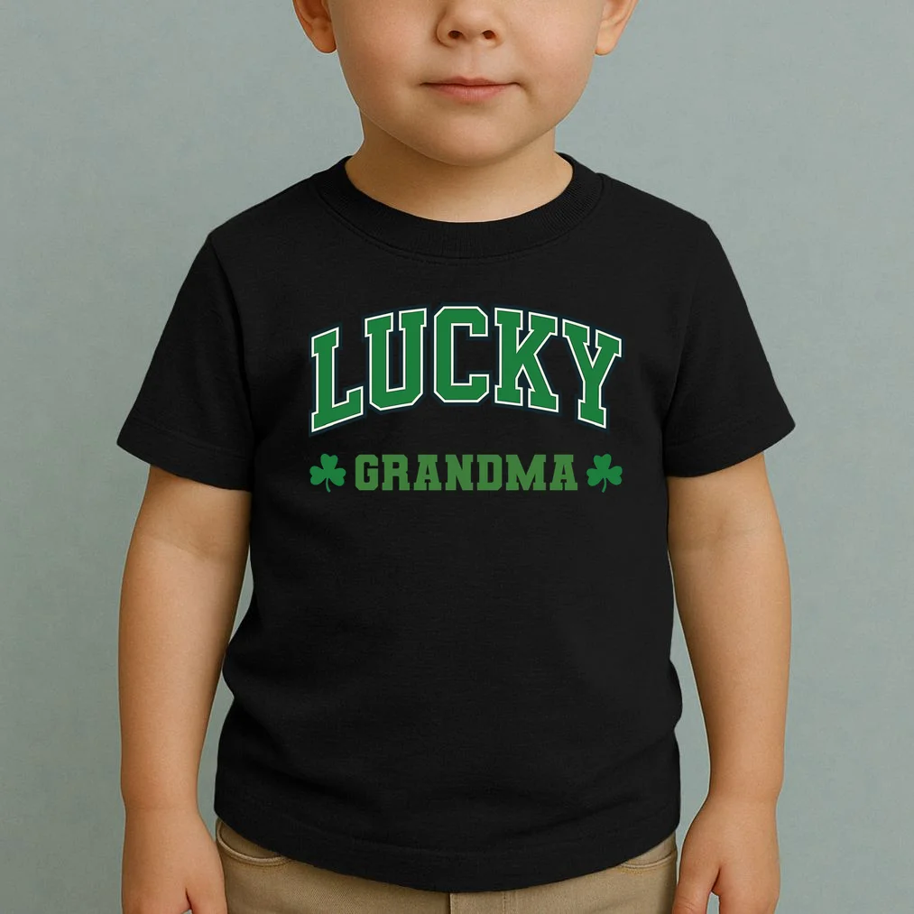 Lucky Name Custom St Patricks Day Toddler T-Shirt - Front 1