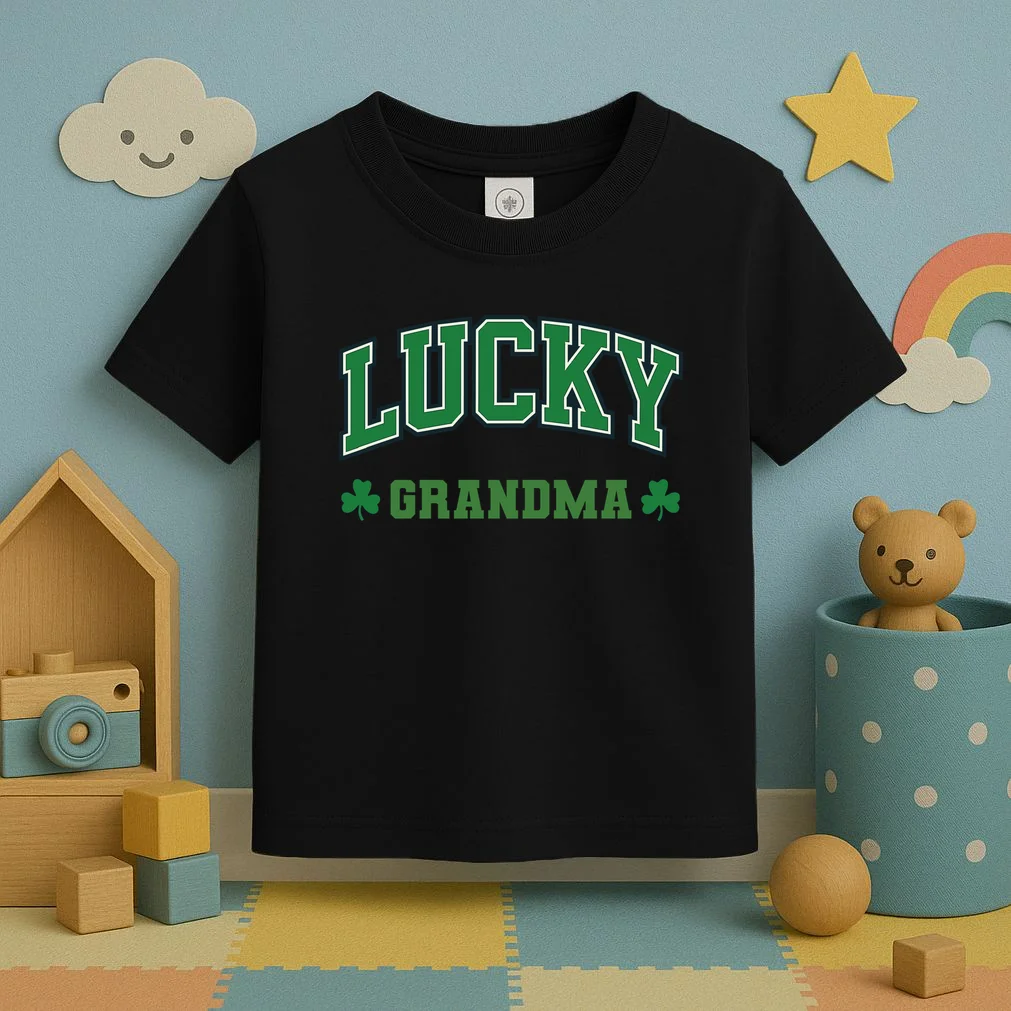Lucky Name Custom St Patricks Day Toddler T-Shirt - Front 2