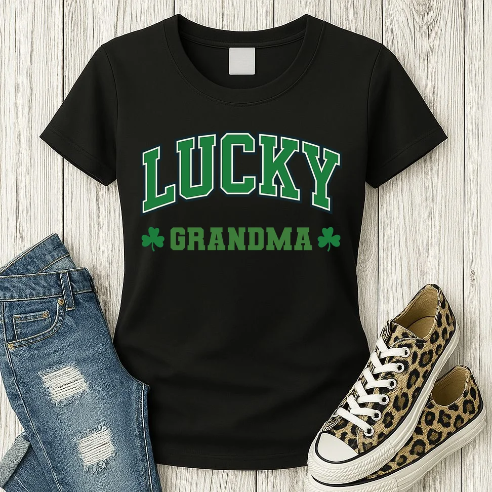 Lucky Name Custom St Patricks Day Women's T-Shirt - Front 2
