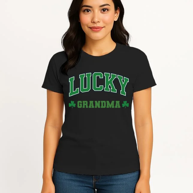 Lucky Name Custom St Patricks Day Women's T-Shirt - Front 3