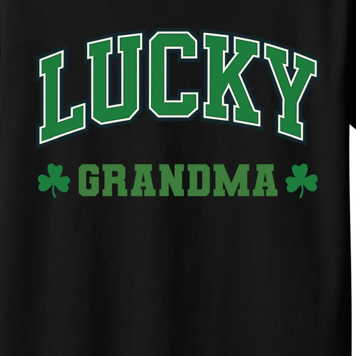 Lucky Name Custom St Patricks Day Kids T-Shirt - Front - Close-up