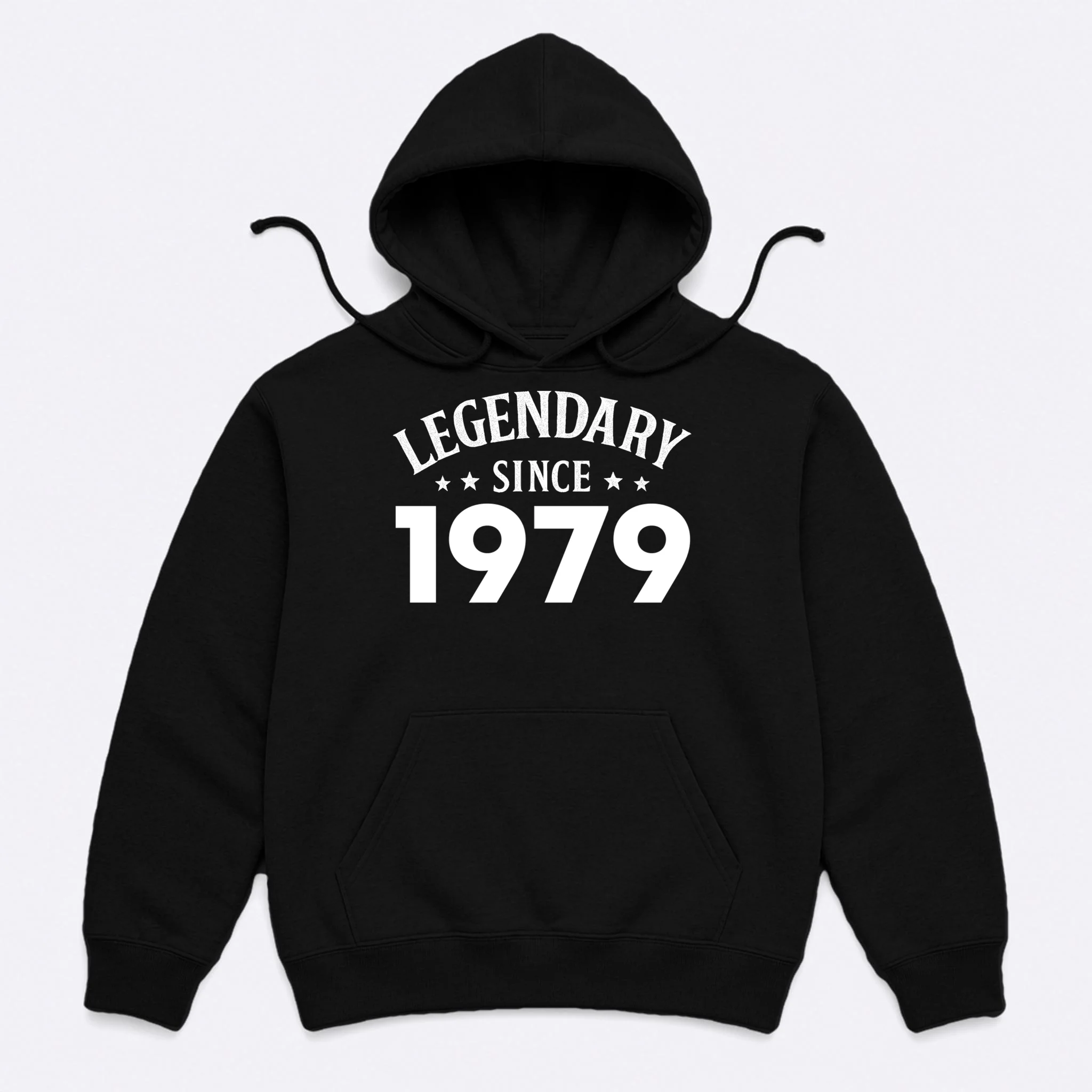 Legendary Since 1979 Vintage Birthday Text Men's Hoodie - Front