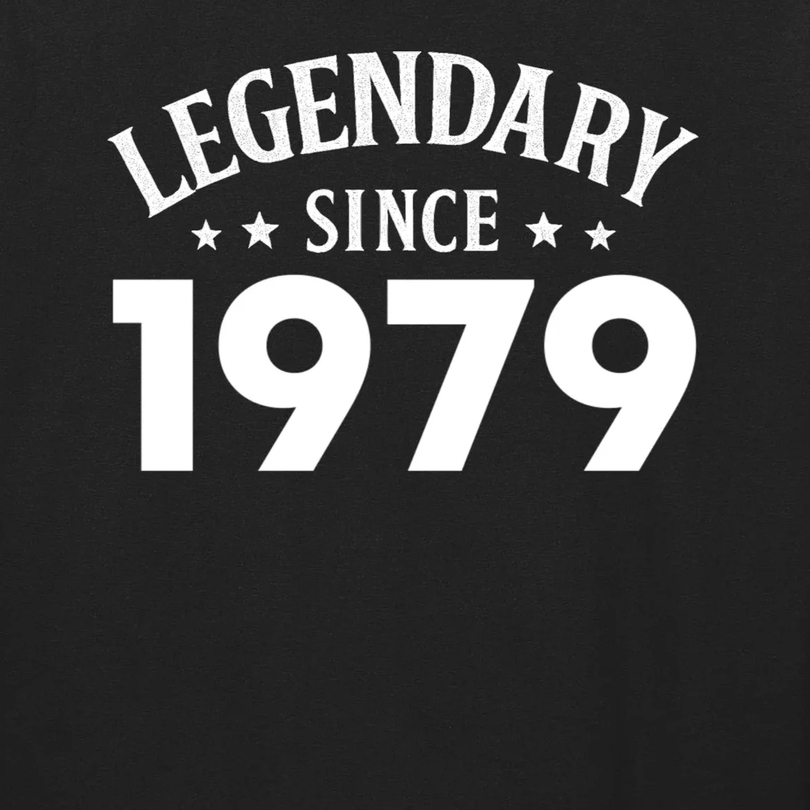 Legendary Since 1979 Vintage Birthday Text Men's Long Sleeve Shirt - Front - Close-up